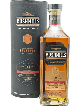 ブッシュミルズ　シングルモルト10年ソーテルヌカスク　コーズウェイコレクション　56.8度　700ｍｌ　並行輸入品